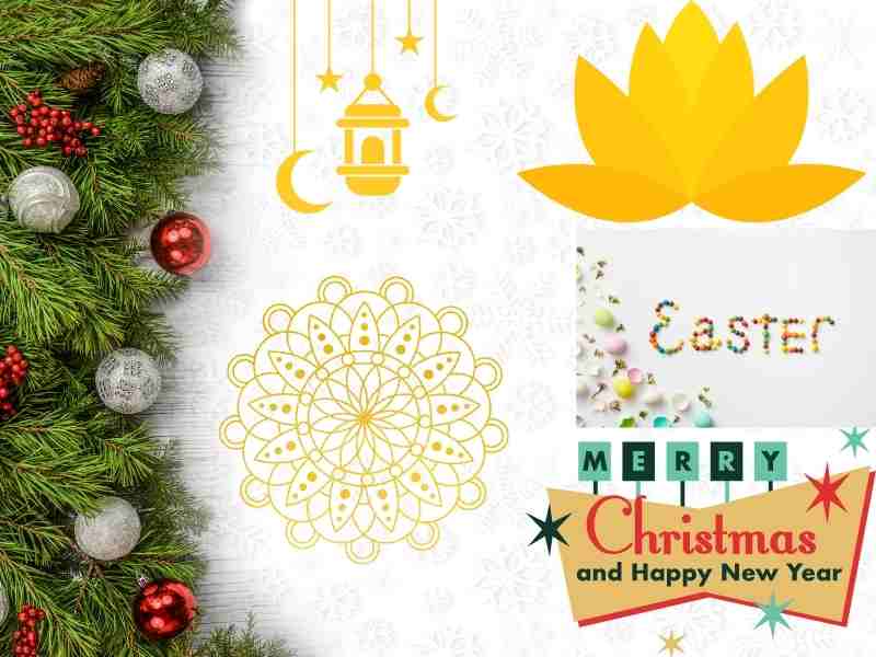 Festive greeting cards